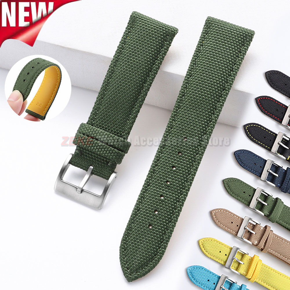 Leather Strap Quick Release - حزام ساعة مقاوم للماء من قماش