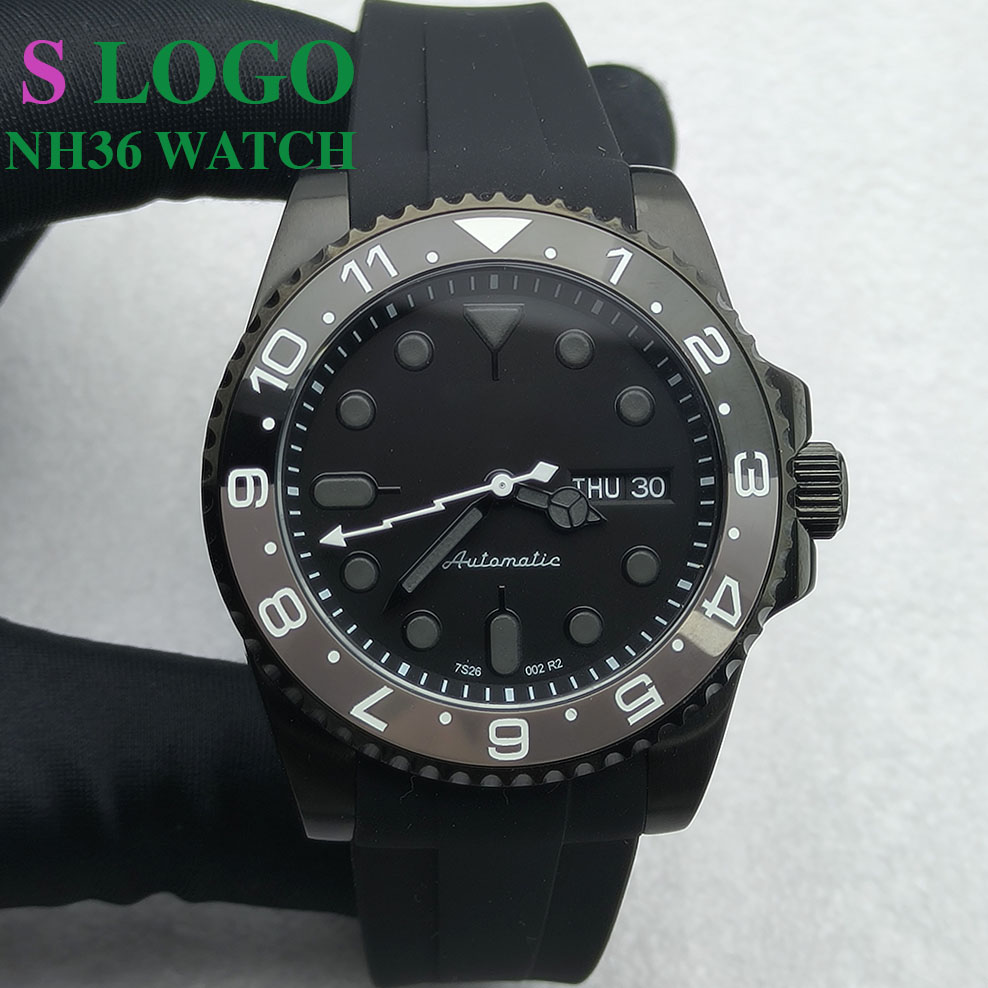 Stainless Bracelet Diver - 40 مللي متر NH36 ساعة رجالية
