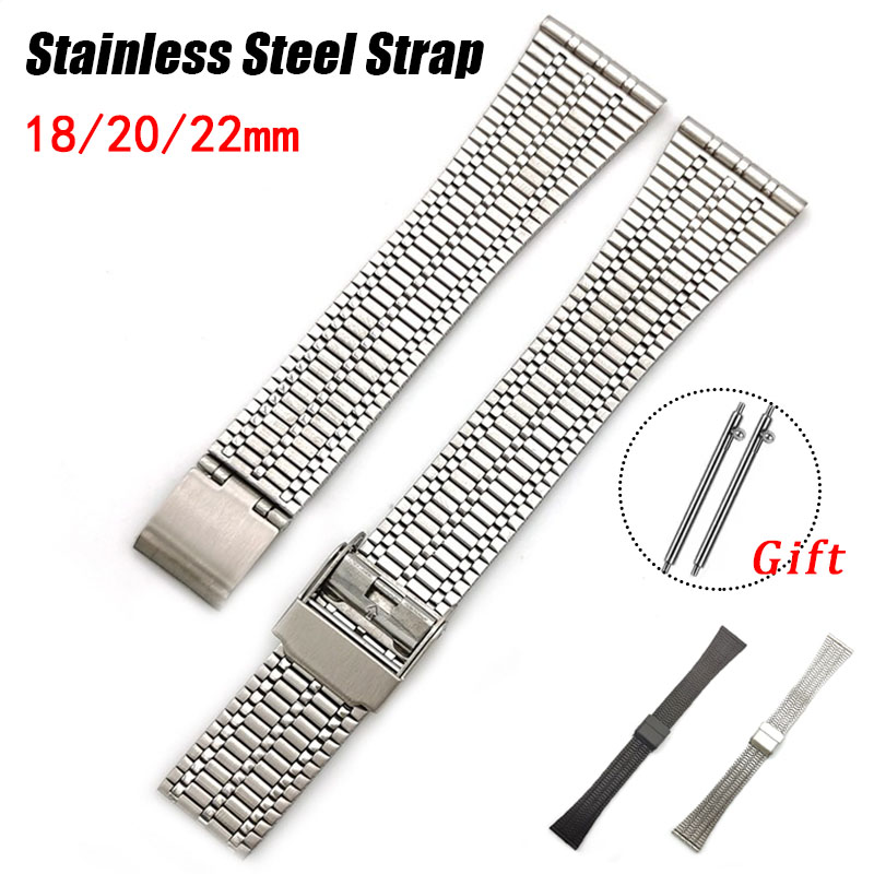 Suede Strap Watch - الفولاذ المقاوم للصدأ حزام 18 مللي
