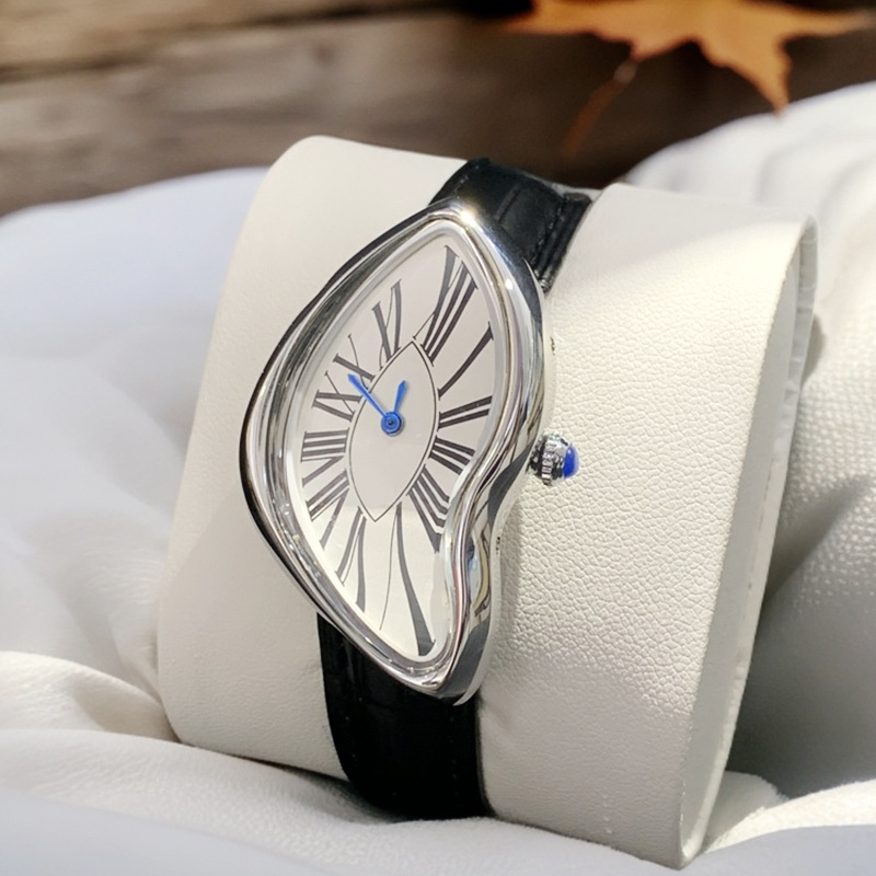 Leather Watch Band Men - الساعات الغريبة في العصور الوسطى تذوب