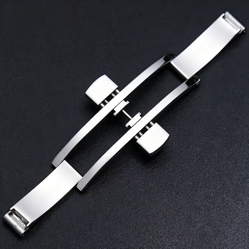 Butterfly Clasp Deployant - مشبك حزام ساعة من الفولاذ المقاوم