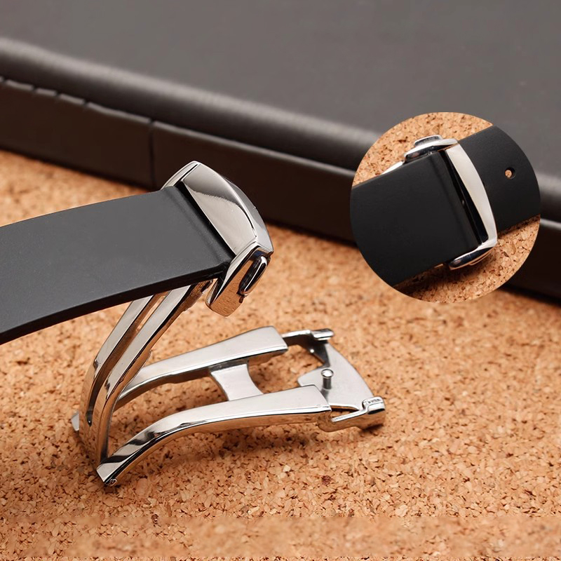 Butterfly Clasp Deployant - الفولاذ المقاوم للصدأ مشبك ساعة ل