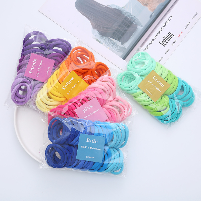 Silicone Band Women - 50 قطعة/المجموعة النساء الفتيات الأساسية العصابات