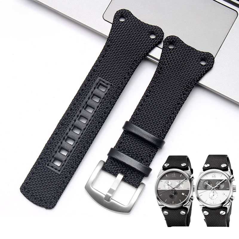 Canvas Strap Watch - CK-مضاد للحساسية مقاوم للماء النايلون قماش