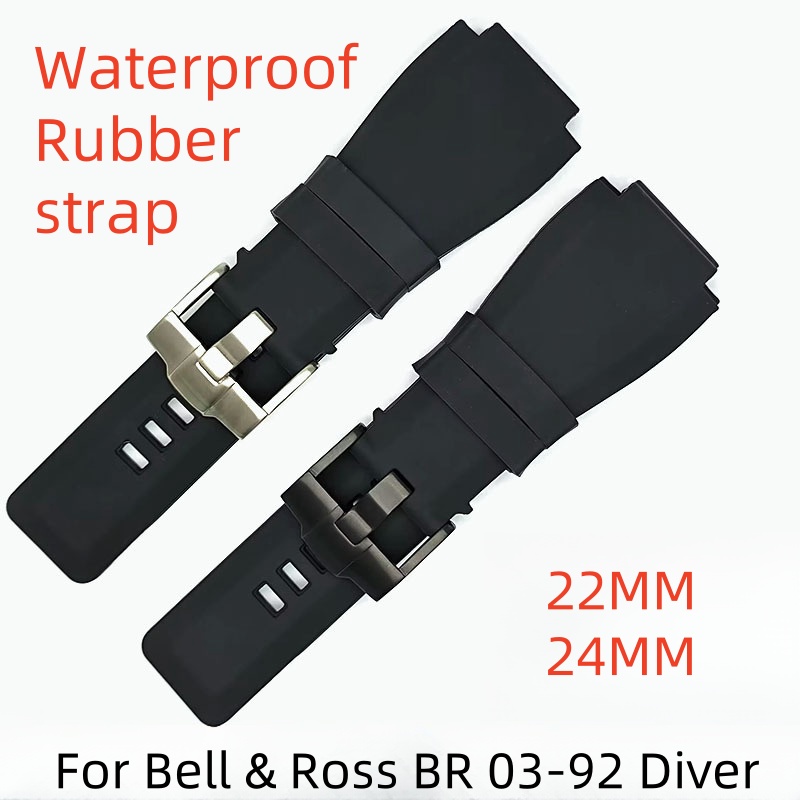 Rubber Strap Diver - حزام ساعة مطاطي 22 مم 24
