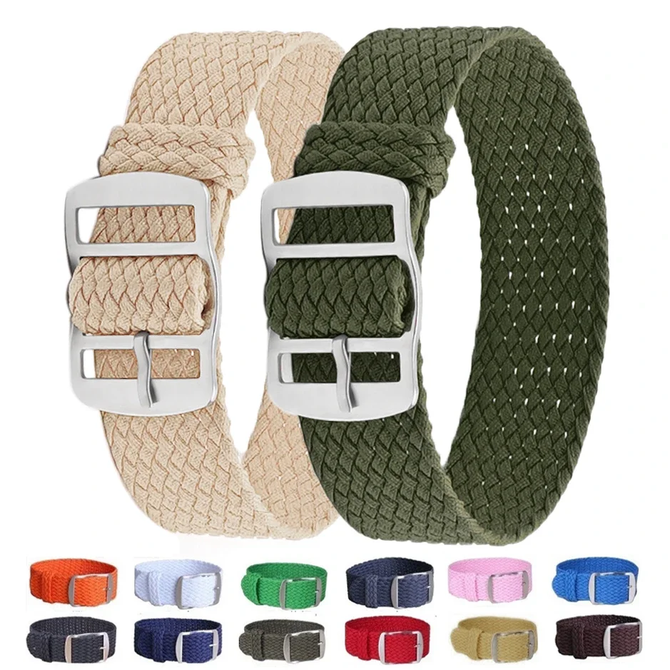 14mm 16mm 18mm 20mm 22mm Perlo - مراجعة Perlon Strap Woven وسعره