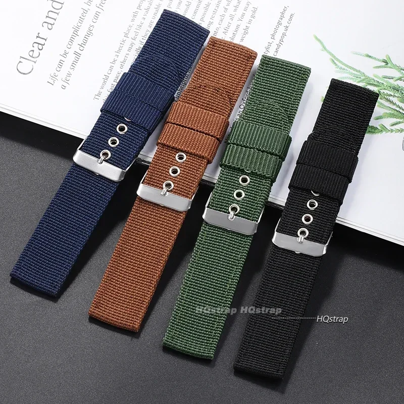 النايلون حزام ساعة اليد البني  - مراجعة Nato Strap Nylon وسعره