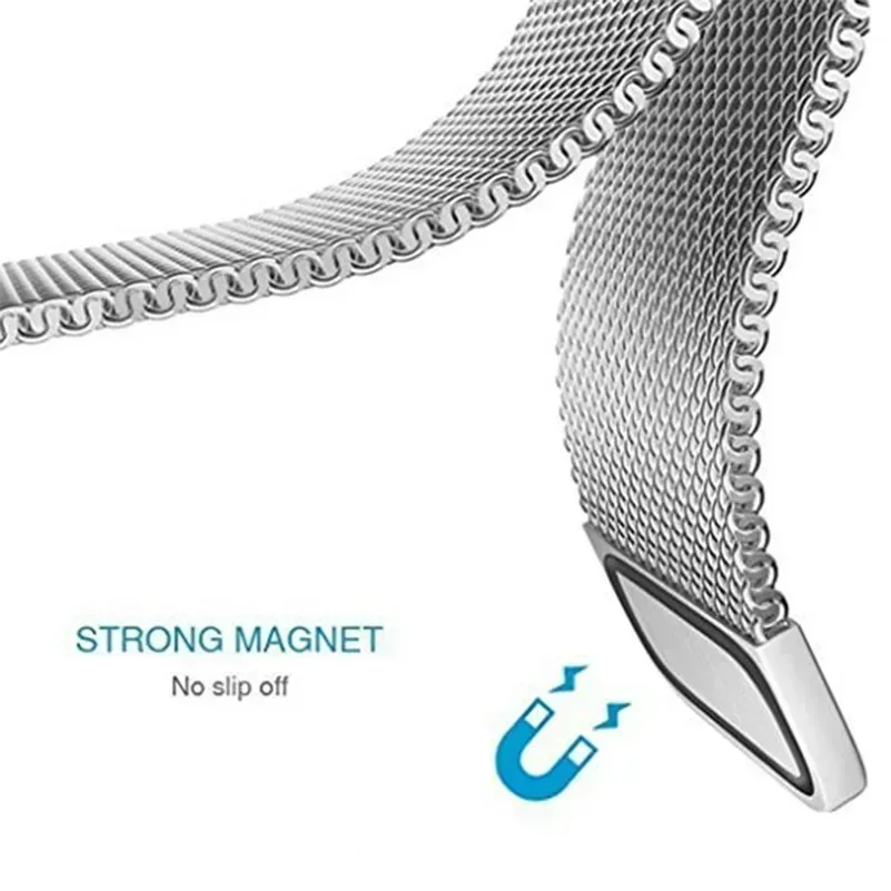 حزام ميلانيزي لساعة Xiaomi Red - مراجعة Milanese Loop Magnetic وسعره