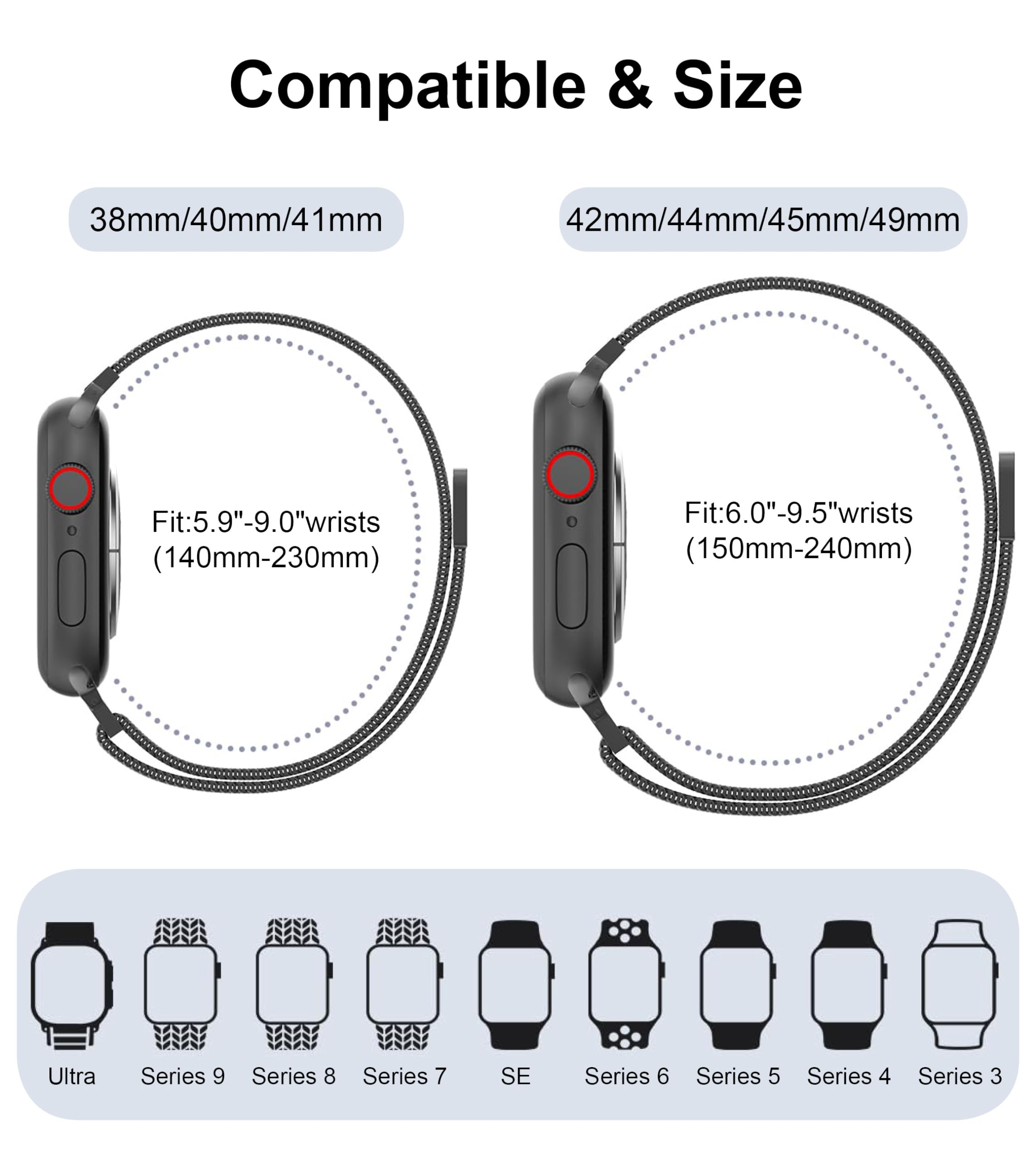 Milanese حلقة حزام ساعة اليد ل - مراجعة Milanese Loop Magnetic وسعره