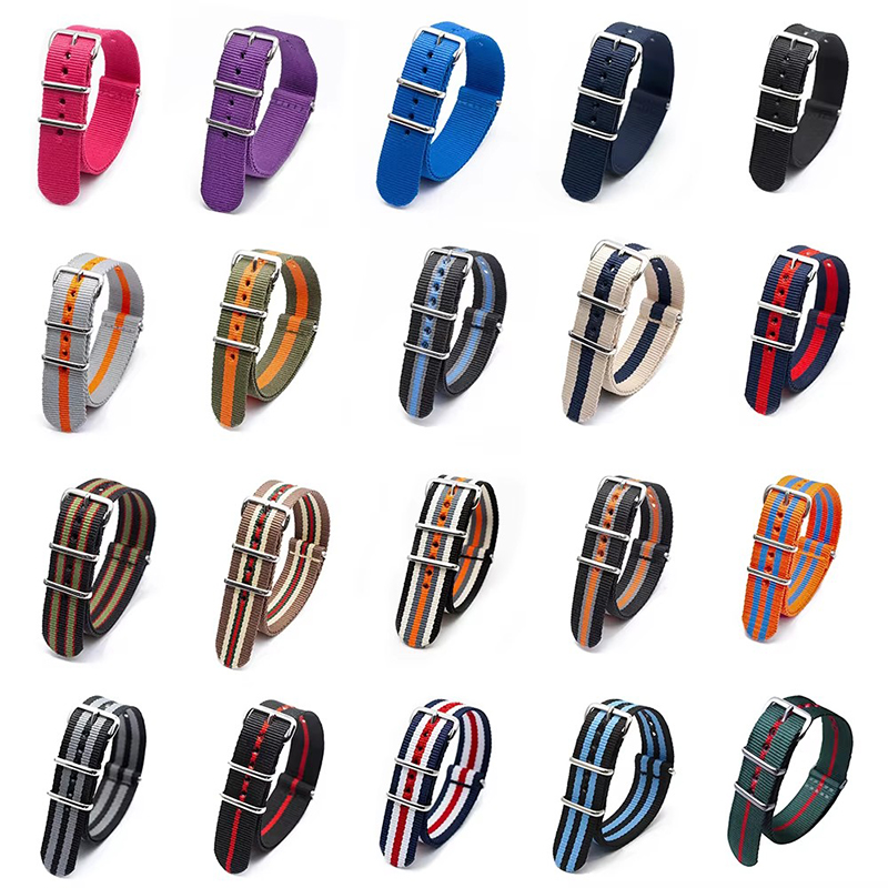 أربطة منسوجة لأربطة الساعات ،  - مراجعة Nato Strap Nylon وسعره