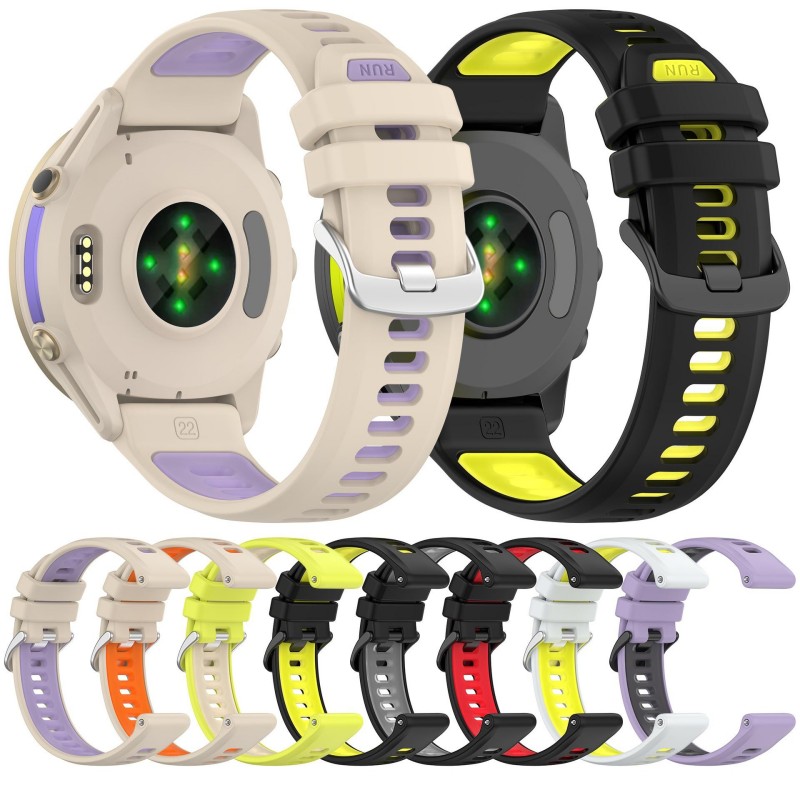 22 مللي متر حزام ذو لونين للغا - مراجعة Silicone Watch Band 22Mm وسعره