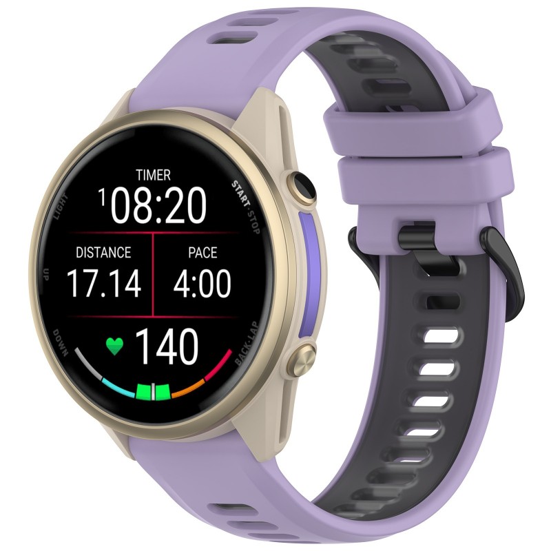 22 مللي متر حزام ذو لونين للغا - مراجعة Silicone Watch Band 22Mm وسعره