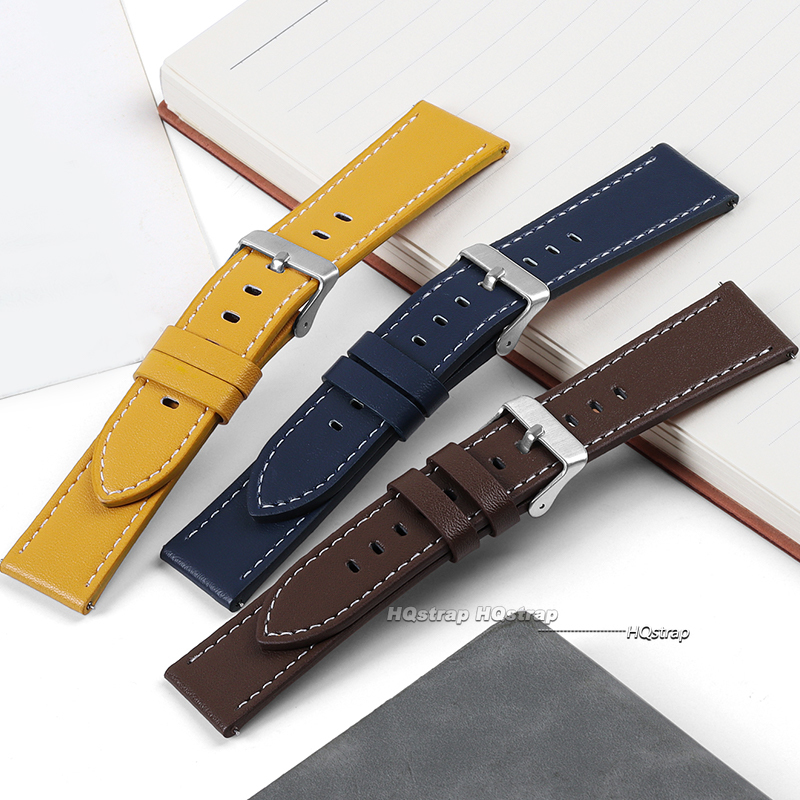 حقيقية جلد العجل الساعات الإفر - مراجعة Leather Strap Quick Release وسعره