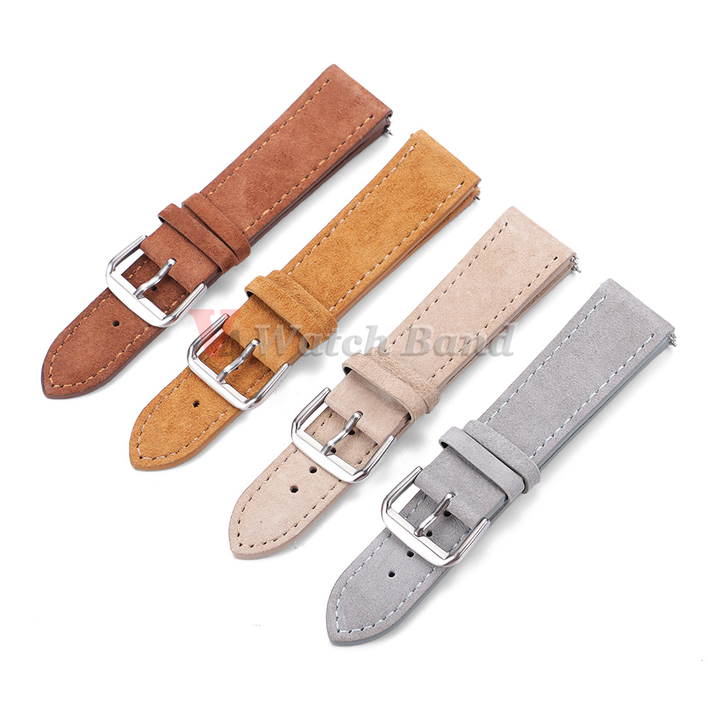 حزام ساعة من الجلد المدبوغ 18  - مراجعة Suede Strap Watch وسعره