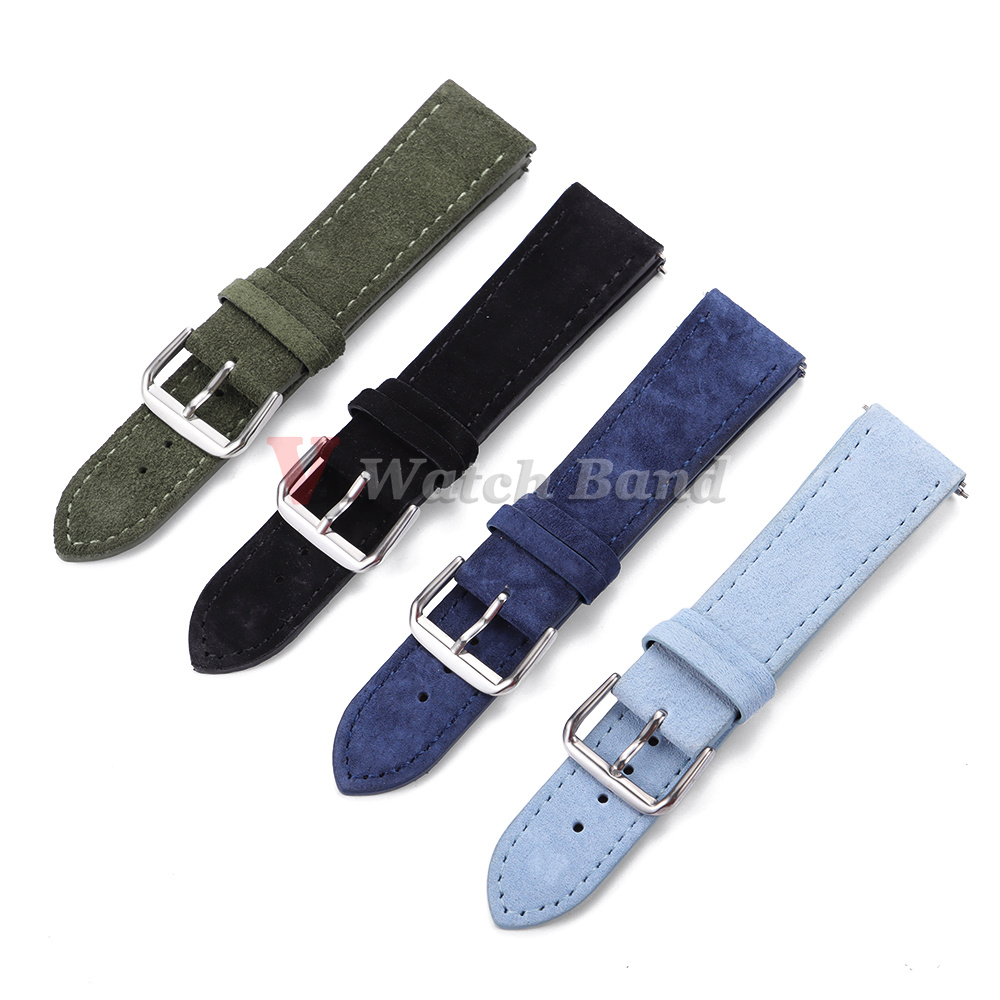 حزام ساعة من الجلد المدبوغ 18  - مراجعة Suede Strap Watch وسعره