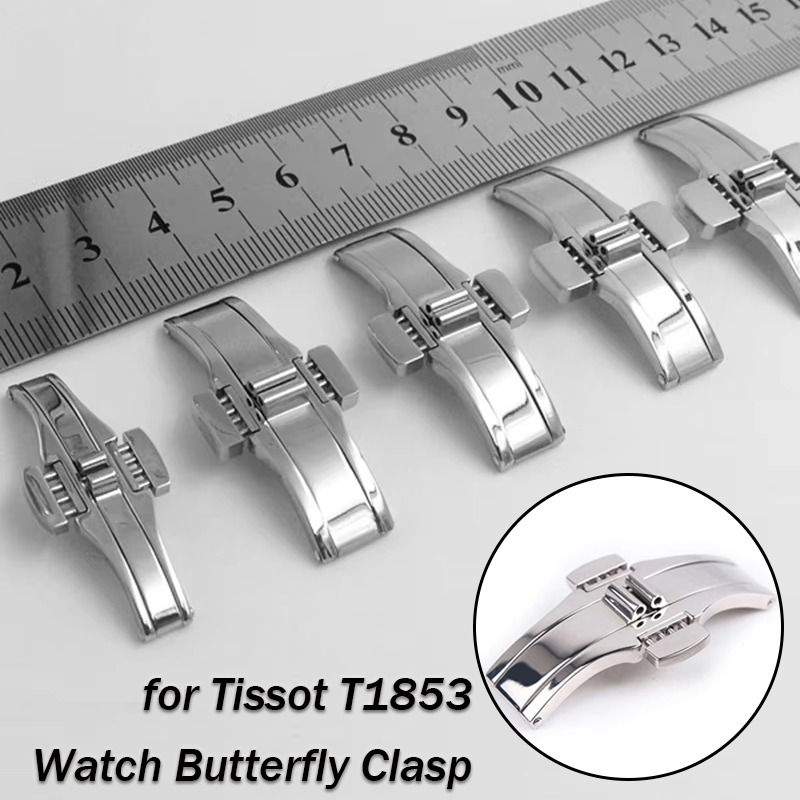 لتيسو T1853 حزام (استيك) ساعة  - مراجعة Butterfly Clasp Deployant وسعره