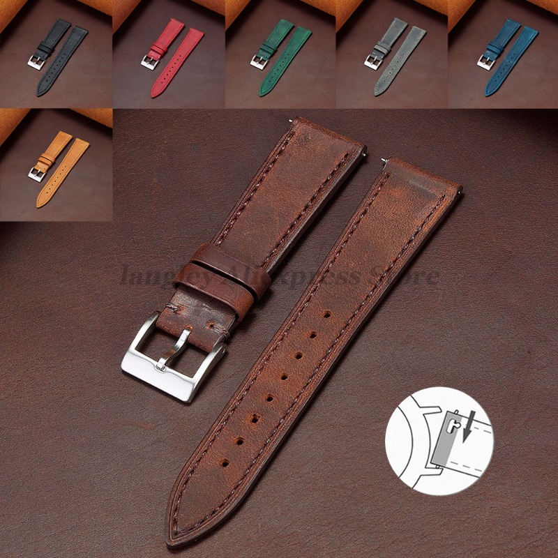 الإفراج السريع خمر ريترو جلد ط - مراجعة Leather Strap Quick Release وسعره
