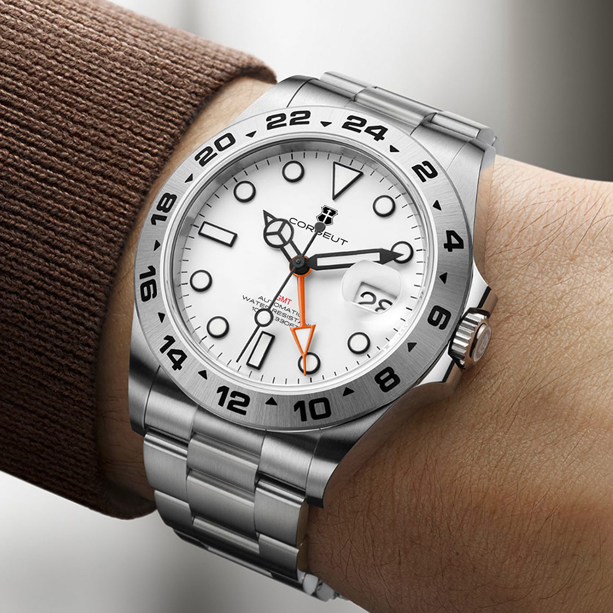 مخصص فاخر 39 مللي متر NH34 الت - مراجعة Stainless Bracelet Diver وسعره