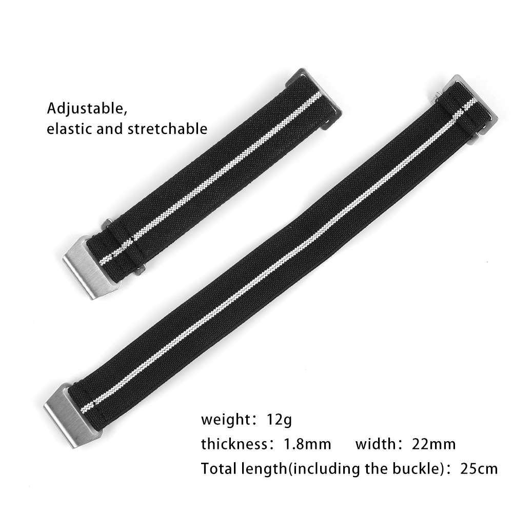 النايلون حزام (Band) ساعة 18 م - مراجعة Parachute Strap Elastic وسعره