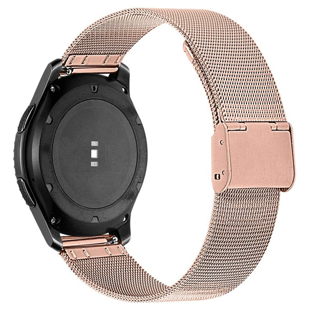 حزام معدني لساعة سامسونج جالاك - مراجعة Mesh Strap Metal وسعره