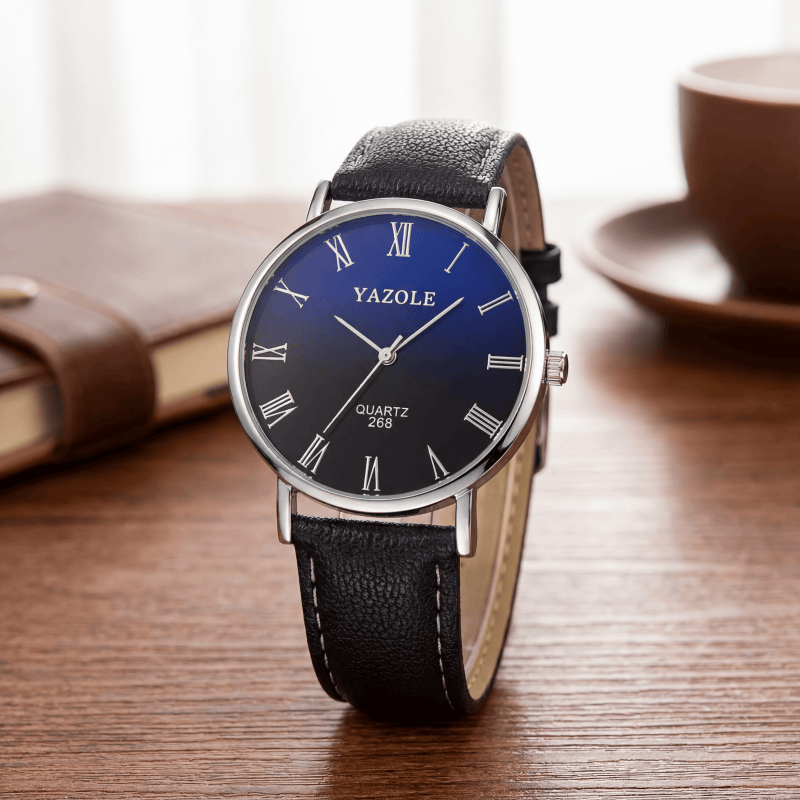 ساعات يازول الكوارتز البسيطة ل - مراجعة Leather Watch Band Men وسعره