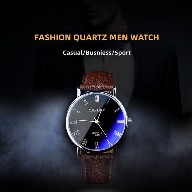 ساعات يازول الكوارتز البسيطة ل - مراجعة Leather Watch Band Men وسعره