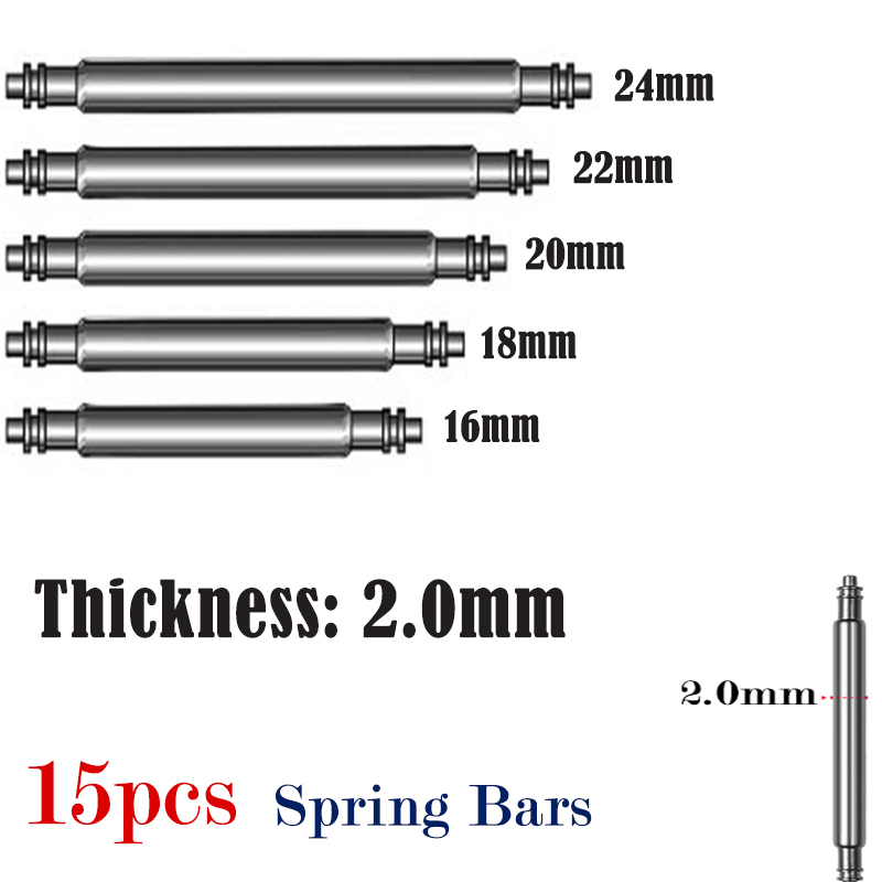15 قطعة حزام (استيك) ساعة دبوس - مراجعة Spring Bar Tool Set وسعره