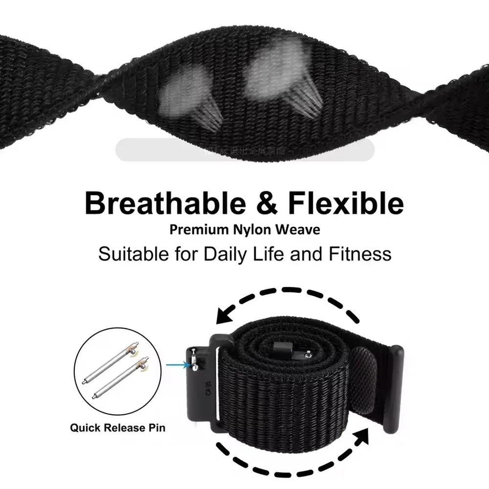 حزام مضفر 20-22 ملم لساعة شاوم - مراجعة Sport Loop Velcro وسعره