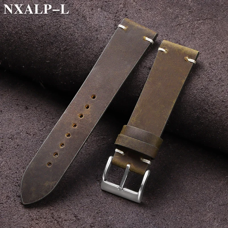 خمر النفط الشمع الجلود حزام (ا - مراجعة Nato Strap Nylon وسعره