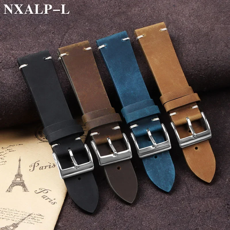خمر النفط الشمع الجلود حزام (ا - مراجعة Nato Strap Nylon وسعره