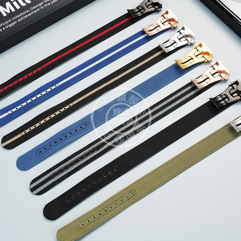 تصميم جديد حزام ساعة قماش متكا - مراجعة Nato Strap Nylon وسعره