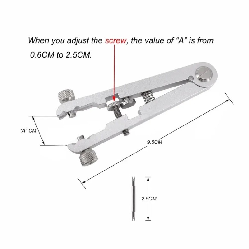 أداة إزالة حزام الساعة من سبائ - مراجعة Spring Bar Tool Set وسعره