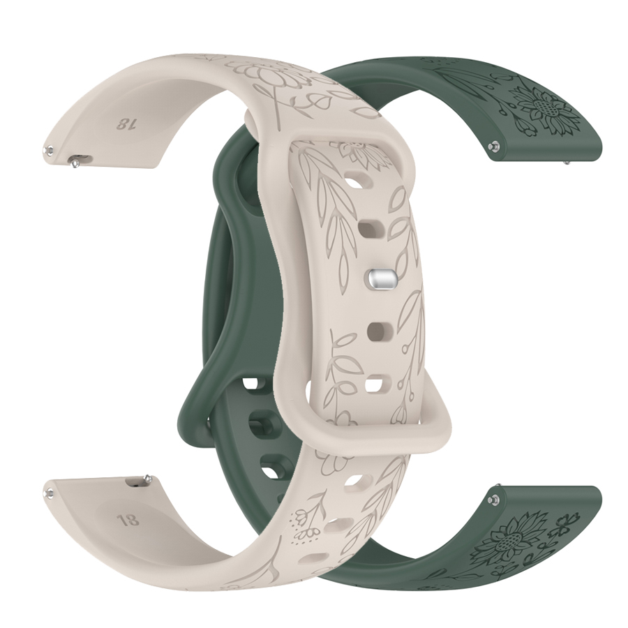 حزام سيليكون ثلاثي الأبعاد بتص - مراجعة Silicone Watch Band 22Mm وسعره