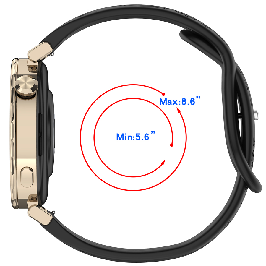 حزام سيليكون ثلاثي الأبعاد بتص - مراجعة Silicone Watch Band 22Mm وسعره