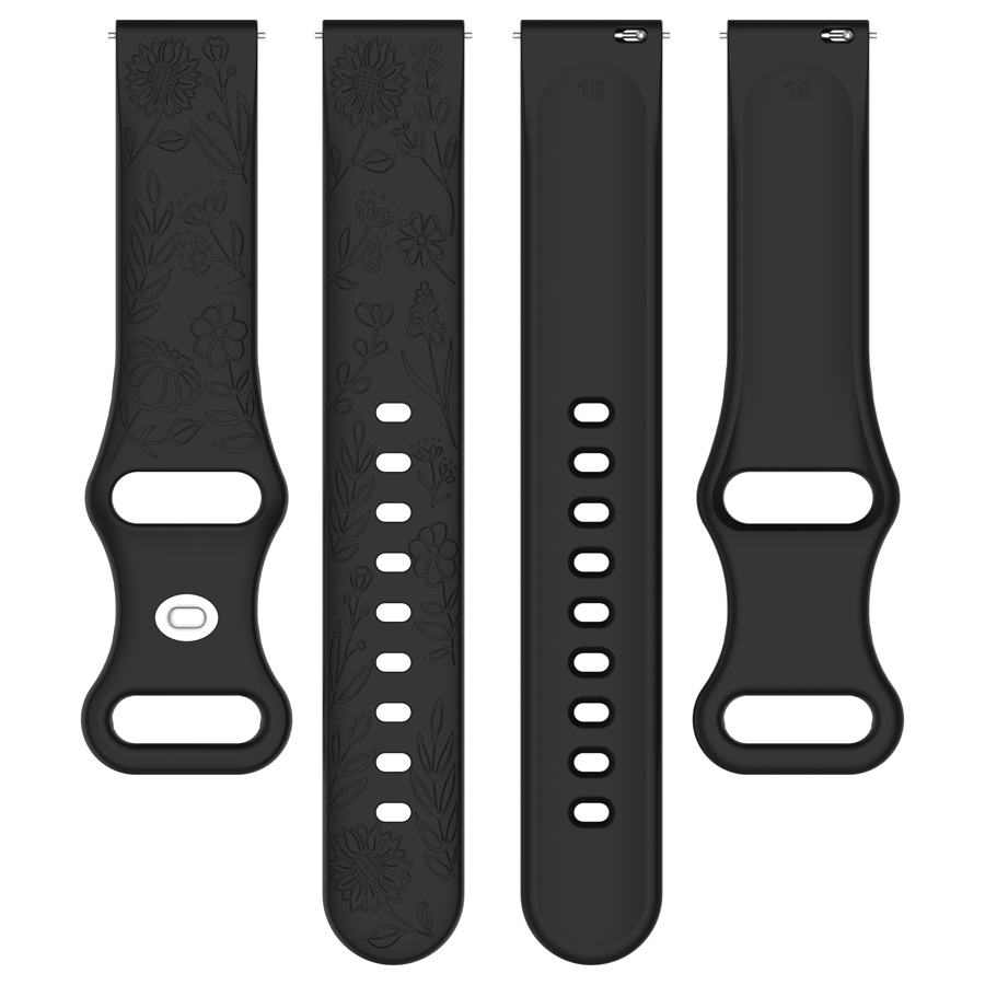 حزام سيليكون ثلاثي الأبعاد بتص - مراجعة Silicone Watch Band 22Mm وسعره