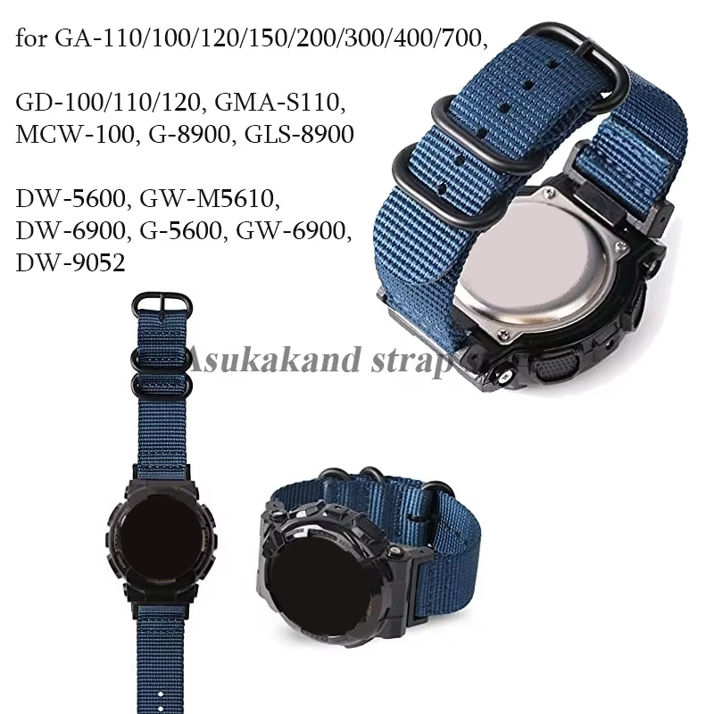 حزام ساعة من النايلون لـ DW-56 - مراجعة Canvas Strap Watch وسعره