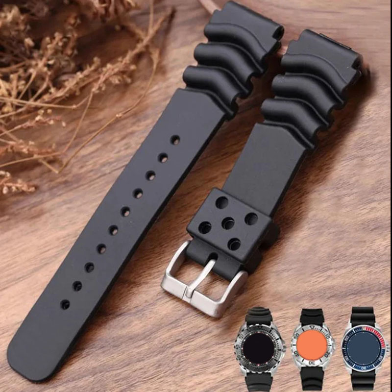 الغوص الراتنج حزام (استيك) ساع - مراجعة Rubber Strap Diver وسعره