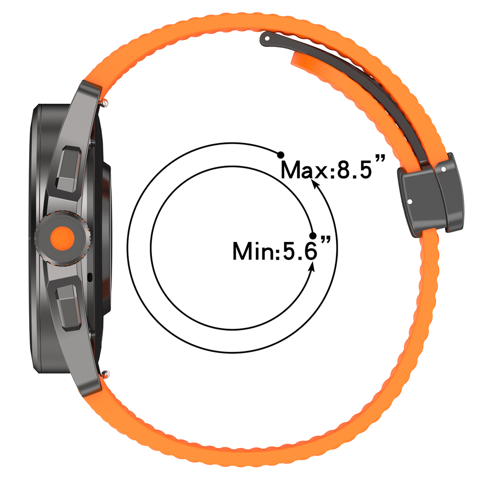 22 مللي متر سيليكون حزام لساعة - مراجعة Silicone Watch Band 22Mm وسعره