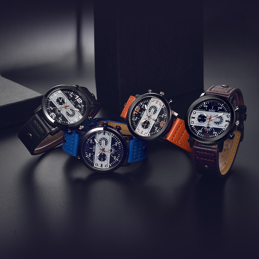 ساعة رجالية أنيقة بحزام جلدي ب - مراجعة Leather Watch Band Men وسعره