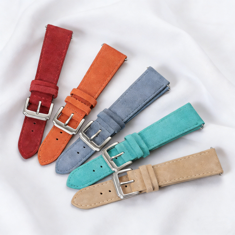 حزام ساعة من الجلد المدبوغ سري - مراجعة Suede Strap Watch وسعره
