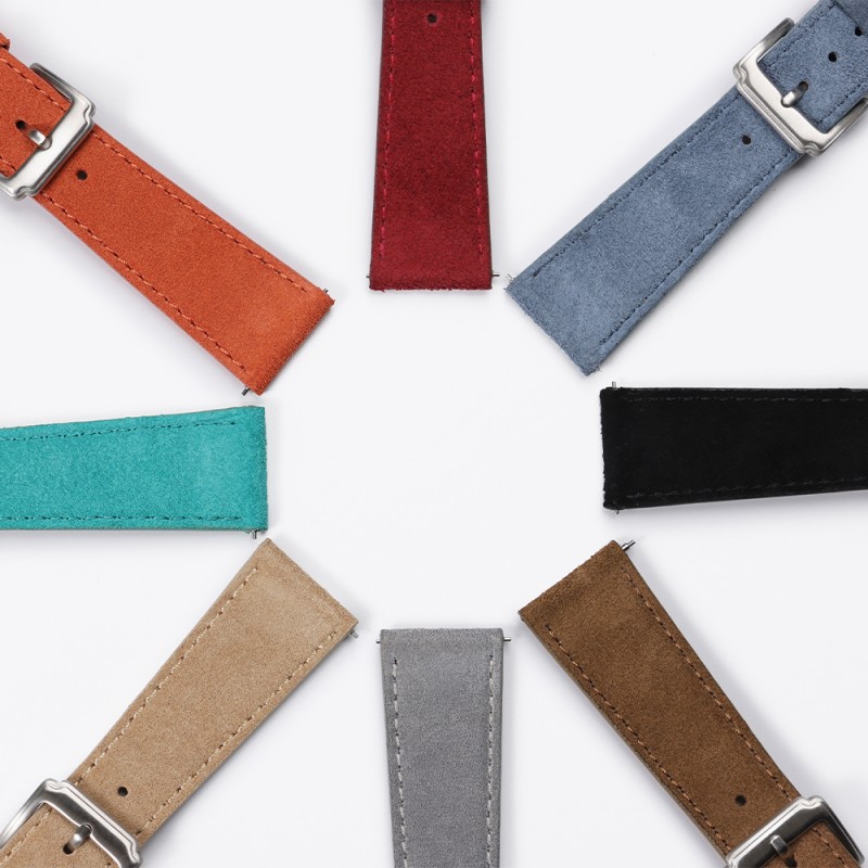 حزام ساعة من الجلد المدبوغ سري - مراجعة Suede Strap Watch وسعره