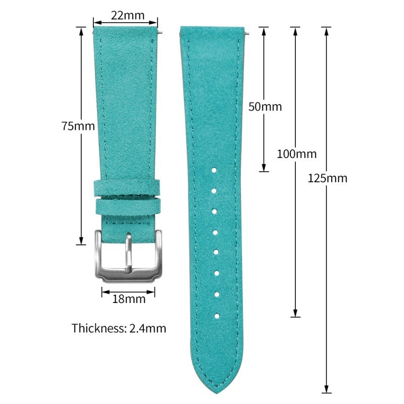 حزام ساعة من الجلد المدبوغ سري - مراجعة Suede Strap Watch وسعره