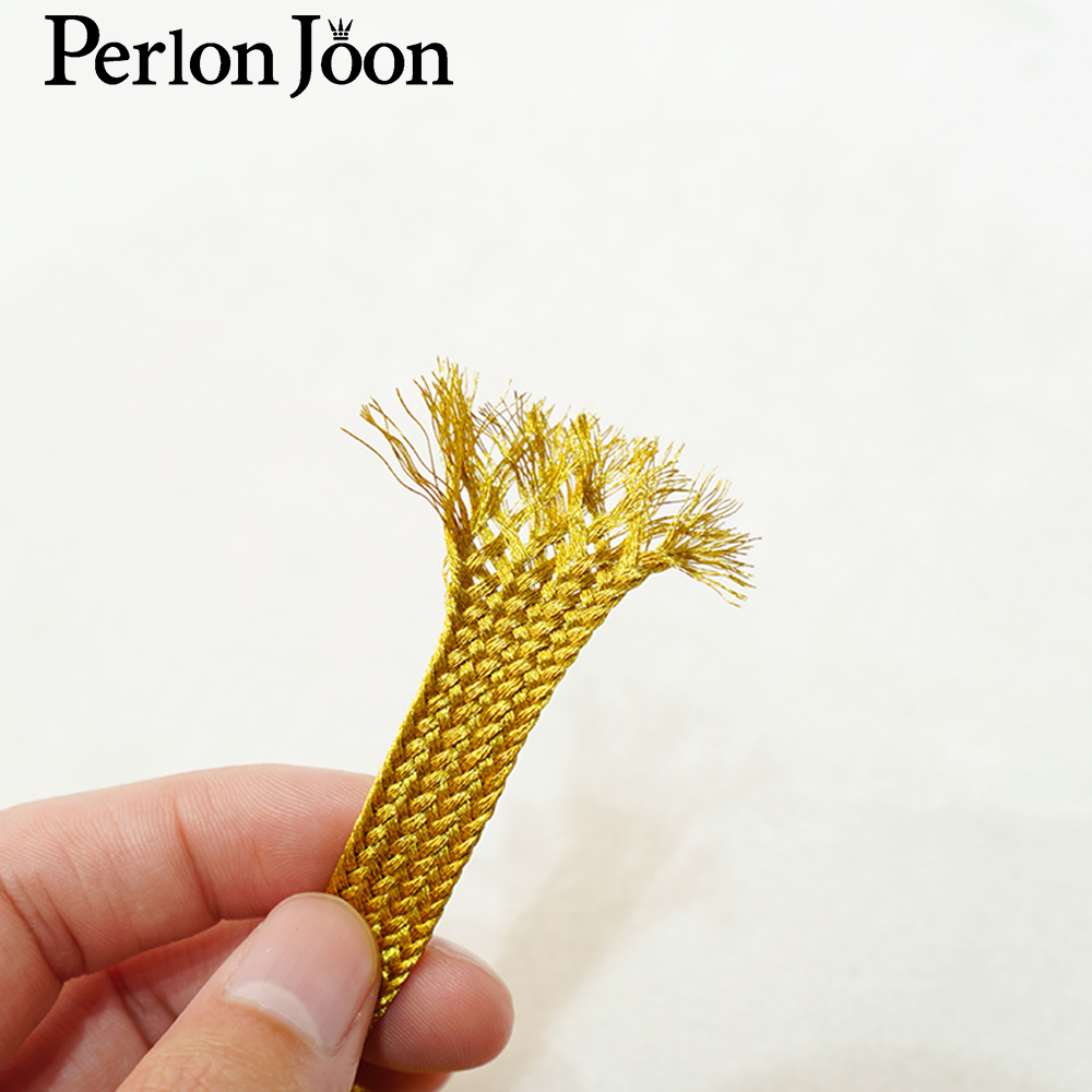 شريط ذهبي منسوج بطول 10 ياردات - مراجعة Perlon Strap Woven وسعره