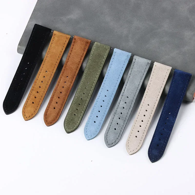 لينة جلد الغزال حزام ل Seiko ، - مراجعة Leather Strap Quick Release وسعره