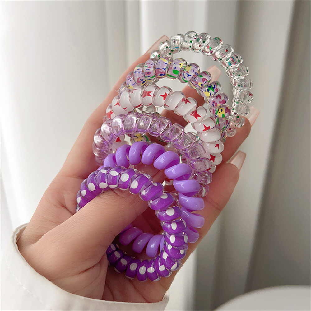 6 قطع حلوة لطيف ملونة دوامة ال - مراجعة Silicone Band Women وسعره