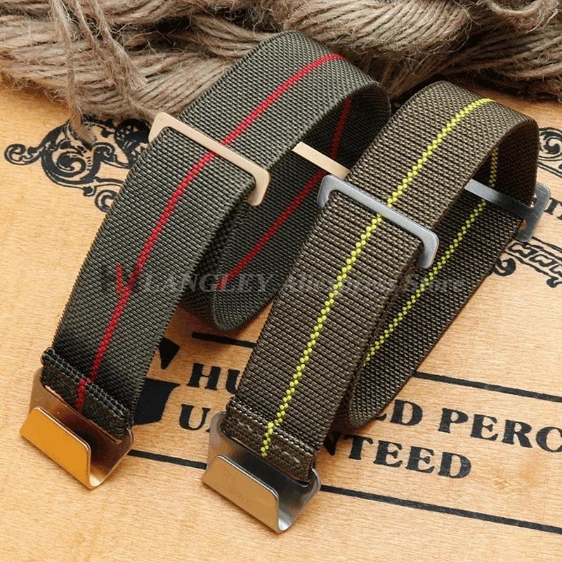 حزام ساعة مرن من النايلون لساع - مراجعة Parachute Strap Elastic وسعره