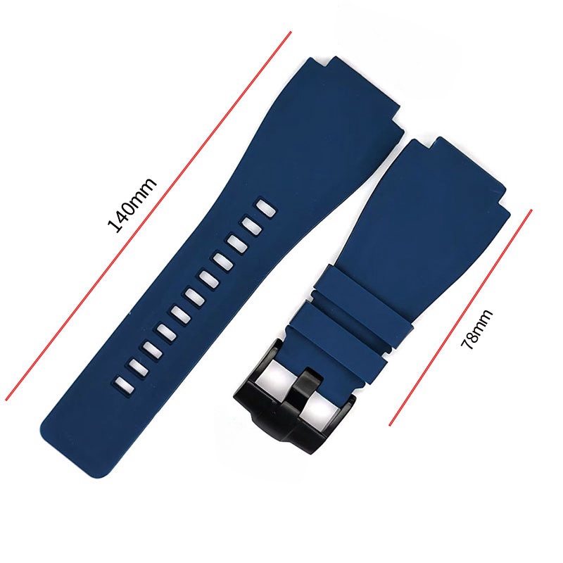 حزام ساعة مطاطي 22 مم 24 مم مع - مراجعة Rubber Strap Diver وسعره