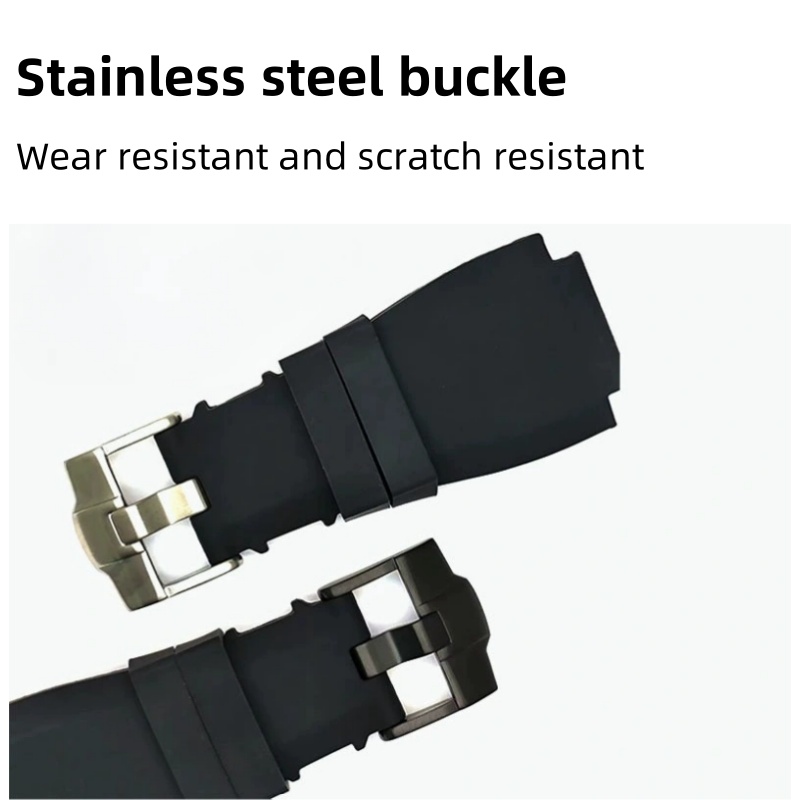 حزام ساعة مطاطي 22 مم 24 مم مع - مراجعة Rubber Strap Diver وسعره