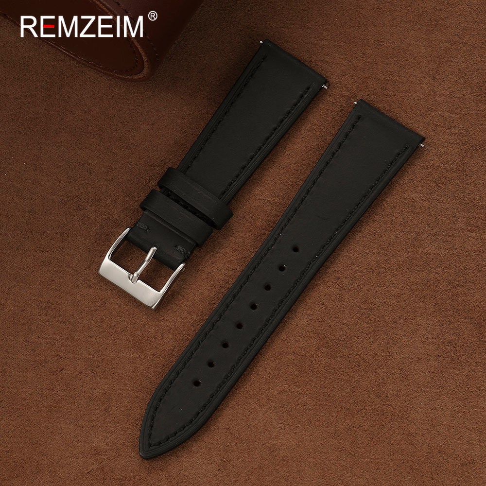 حزام ساعة من جلد كريزي هورس عت - مراجعة Leather Strap Quick Release وسعره