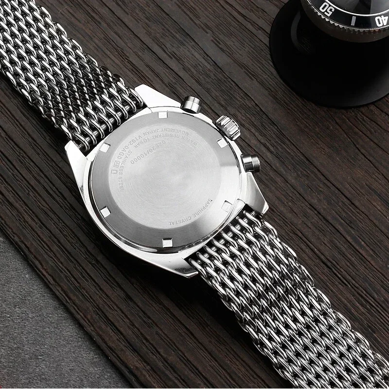 سوار ساعة صلب من الفولاذ المقا - مراجعة Mesh Strap Metal وسعره
